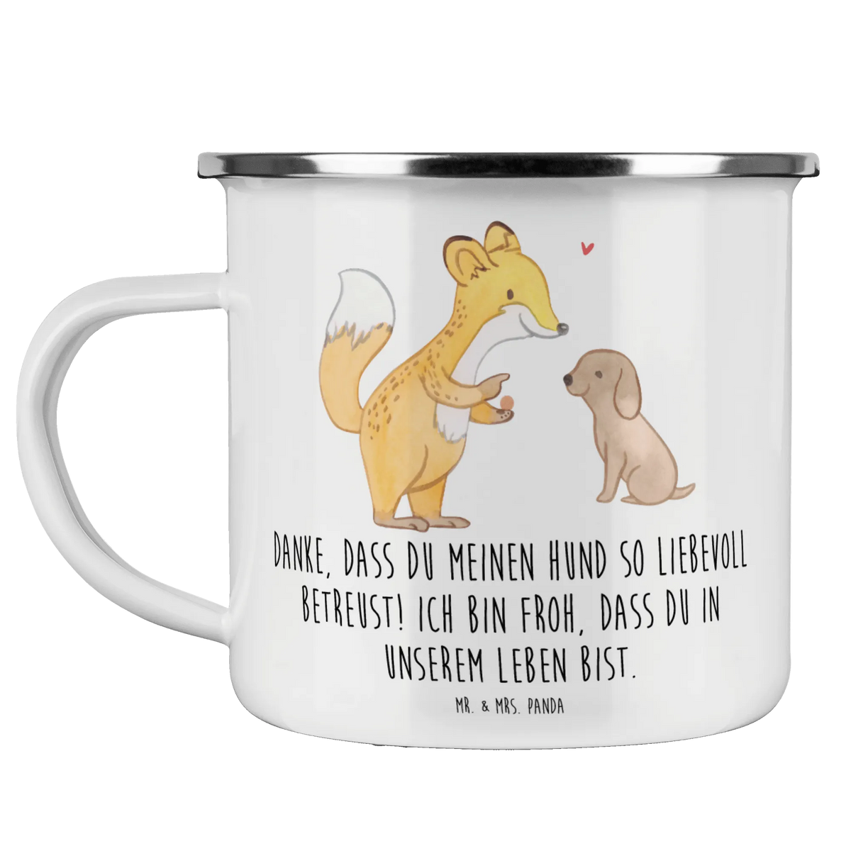 Camping Emaille Tasse Danke Hundesitter Pott, wandertasse, Outdoor Becher, Emailletasse, metallbecher, Emaille Becher, Campingtasse, wanderbecher, Emaille Tasse, Tasse Emaille, Reisebecher, blechbecher, Blechtasse, Haferl, Teetasse, Outdoor Tasse, Kaffeepott, reisetasse, Teebecher, becher emaille, emaillebecher, outdoortasse, Campingbecher, Motivtasse, Dekoration, sprüche, zitate, spruch kollektion, inspiration, motivation, lebensweisheiten, geschenkideen, wanddeko, wohnaccessoires, sprüche sammlung, schöne sprüche, glück, liebe, freude, Lächeln, alltag verschönern, nachhaltige geschenke, Kreativ, Einzigartig, shopify, mr and mrs panda