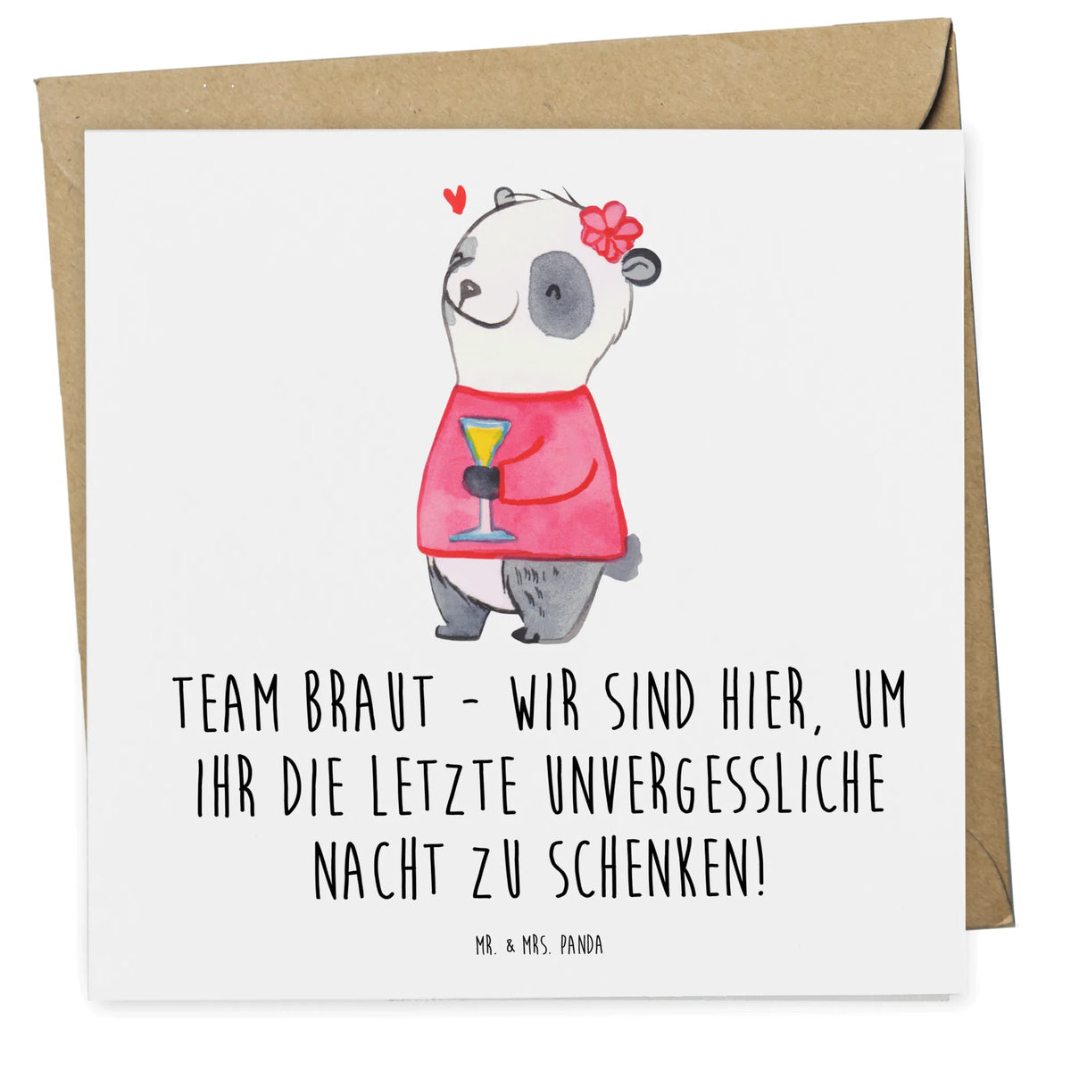 Karta Deluxe Team Braut - Wir sind hier, um ihr die letzte unvergessliche Nacht zu schenken!