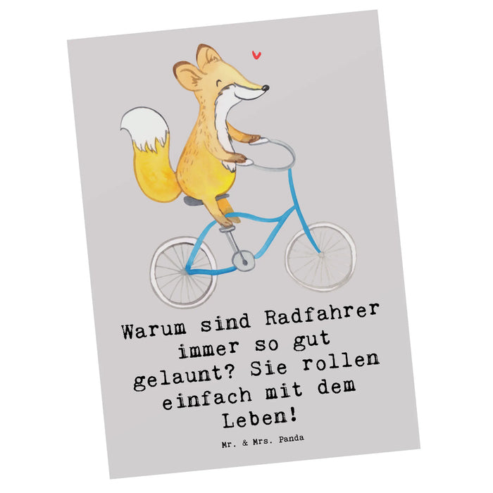 Postkarte Radsport Glück