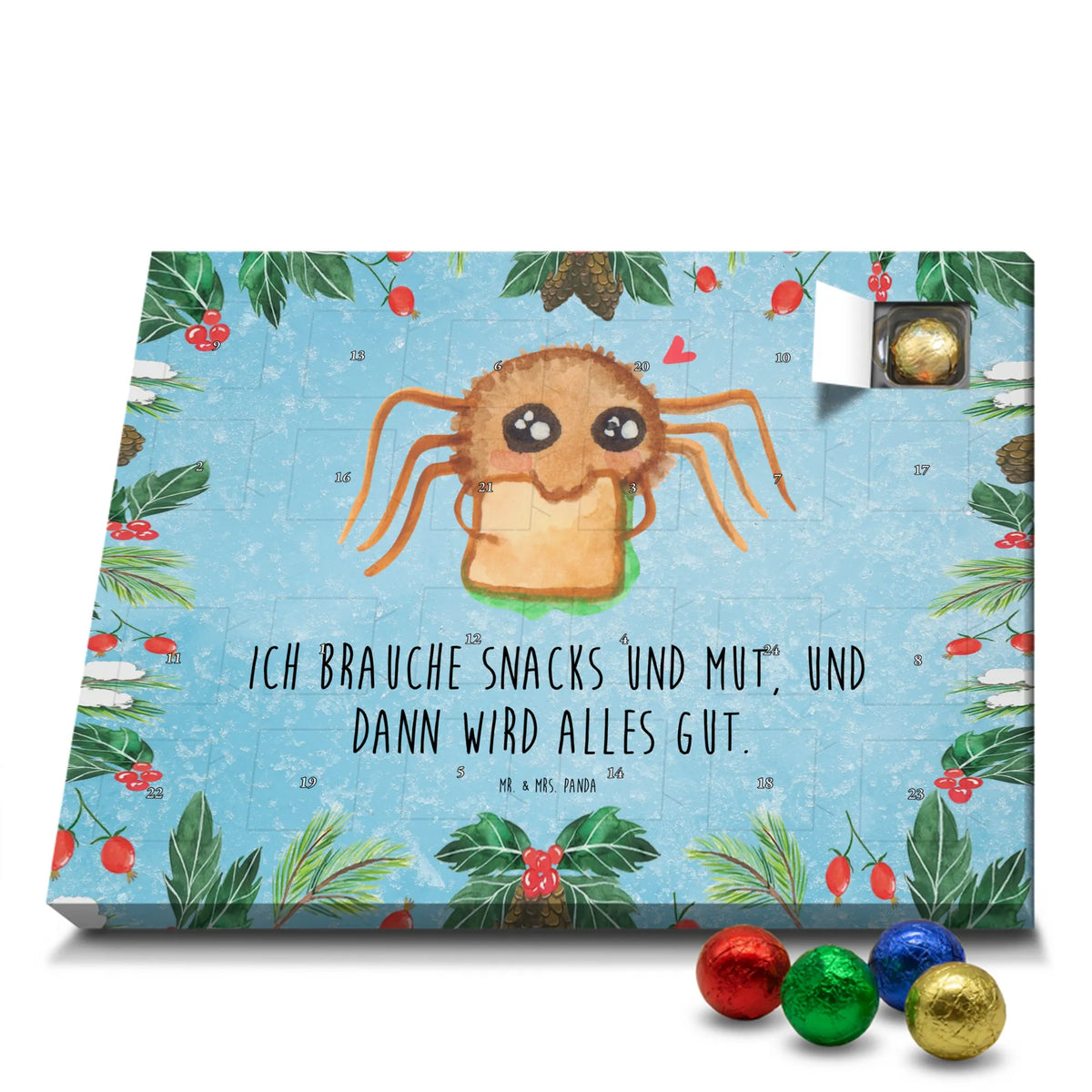 Chocolate advent calendar Spider Agathe Sandwich Spider Agathe, Spider