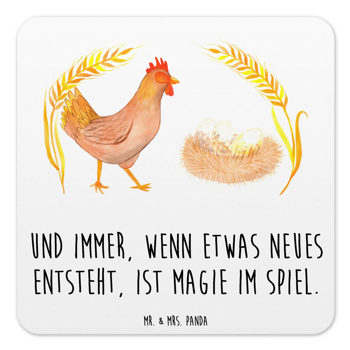 Coaster Set Chicken Proud farm, farm animals, animals, country life, hen, yard, saying, eggs, chicken, magic, cock, birth, pregnancy
