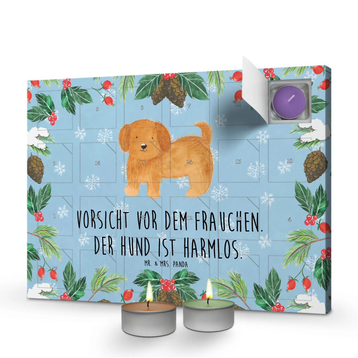 Scented candle advent calendar Dog fluffy