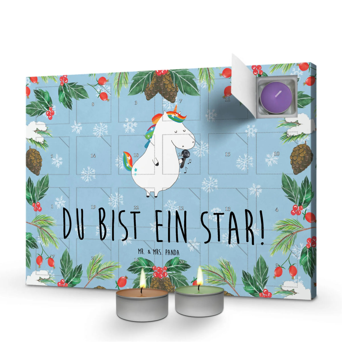 Duftkerzen Adventskalender Einhorn Sänger