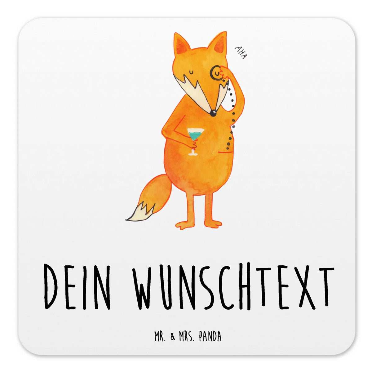 Personalisiertes Untersetzer Set Fuchs Lord