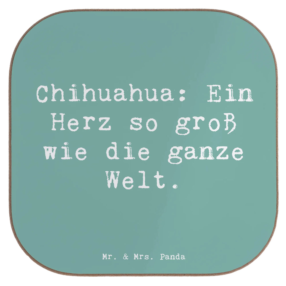 Untersetzer Spruch Chihuahua Herz