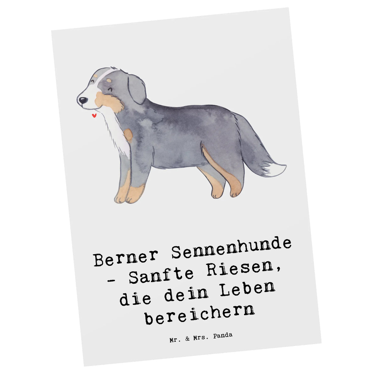 Pocztówka Berner Sennenhunde - Sanfte Riesen, die dein Leben bereichern