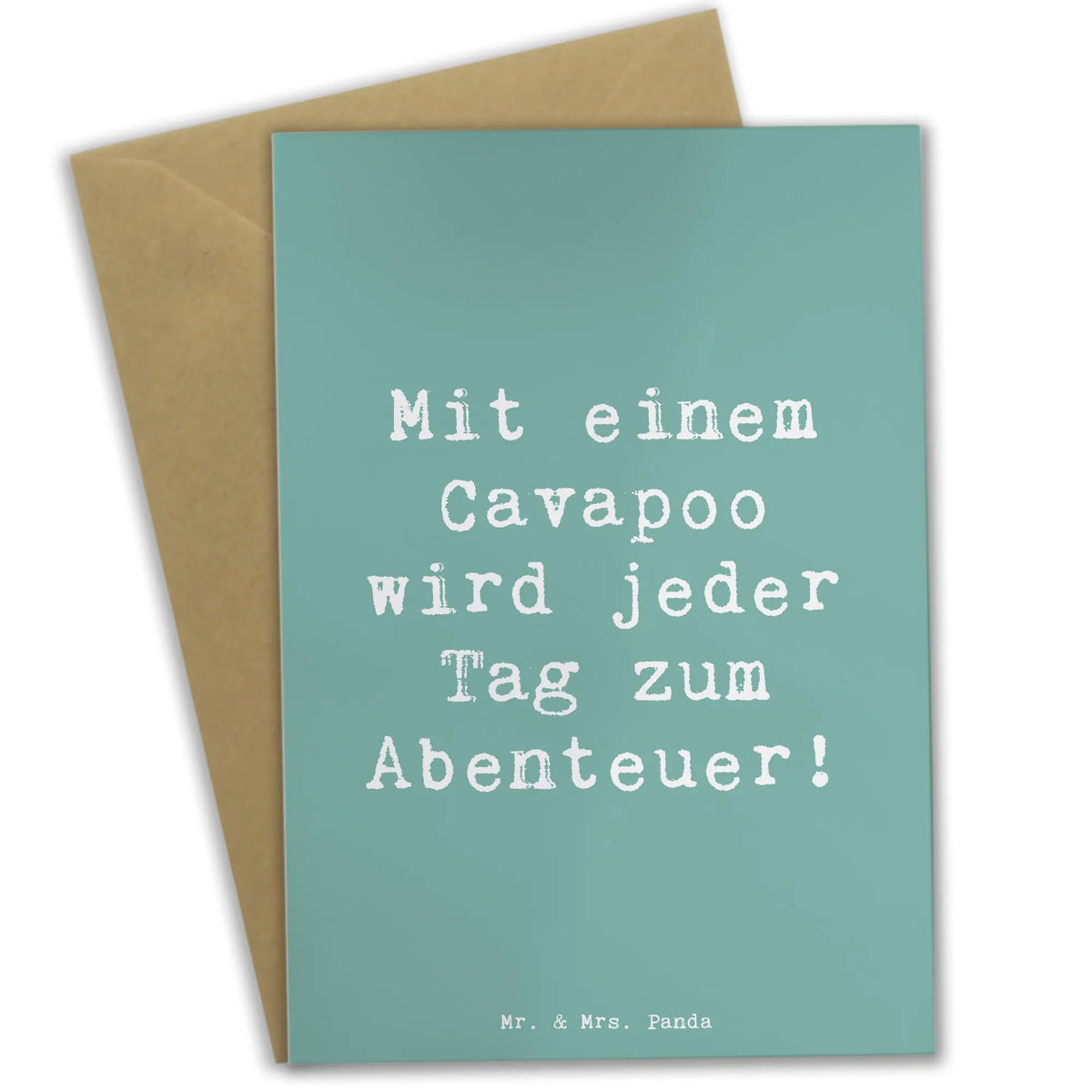 Grußkarte Spruch Cavapoo Abenteuer
