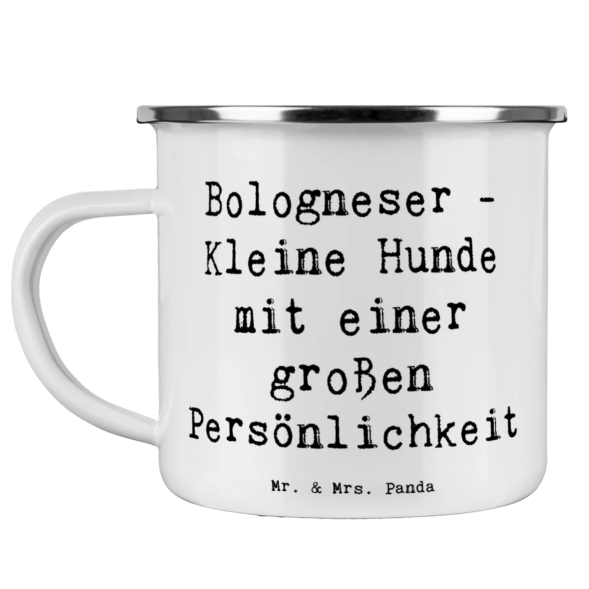 Enamel camping mug Saying Bologneser - Kleine Hunde mit einer großen Persönlichkeit Emaille Becher, Outdoor Becher, reisetasse, outdoortasse, Campingbecher, Emaille Tasse, Motivtasse, emaillebecher, metallbecher, Outdoor Tasse, Haferl, Reisebecher, wandertasse, Emailletasse, Campingtasse, Tasse Emaille, wanderbecher, Teetasse, Pott, becher emaille, Kaffeepott, Teebecher, blechbecher, Blechtasse, Geschenk, Schenken, Hund, Hunderasse, Rassehund, Hundebesitzer, Tierfreund, Welpe