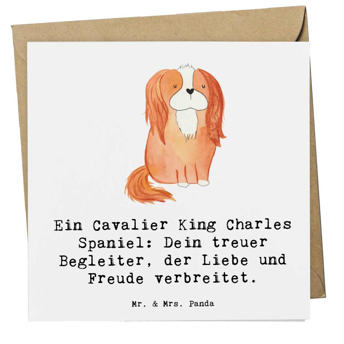 Deluxe Card Ein Cavalier King Charles Spaniel: Dein treuer Begleiter, der Liebe und Freude verbreitet. gift, animal lover, giving, dog breed, purebred dog, dog owner, puppy