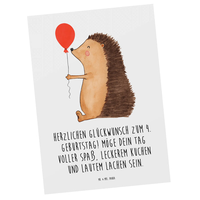 Postkarte 4. Geburtstag