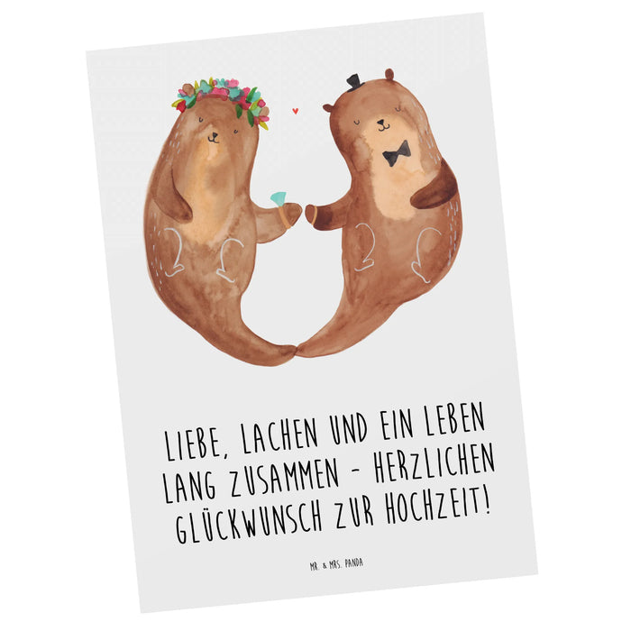 Postkarte Hochzeit Liebe Lachen