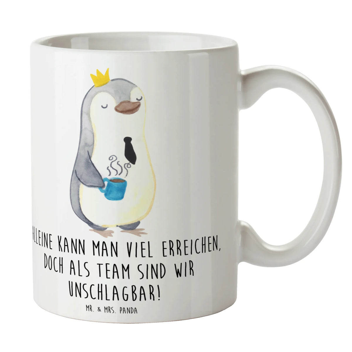 Tasse Im Team zusammenarbeiten