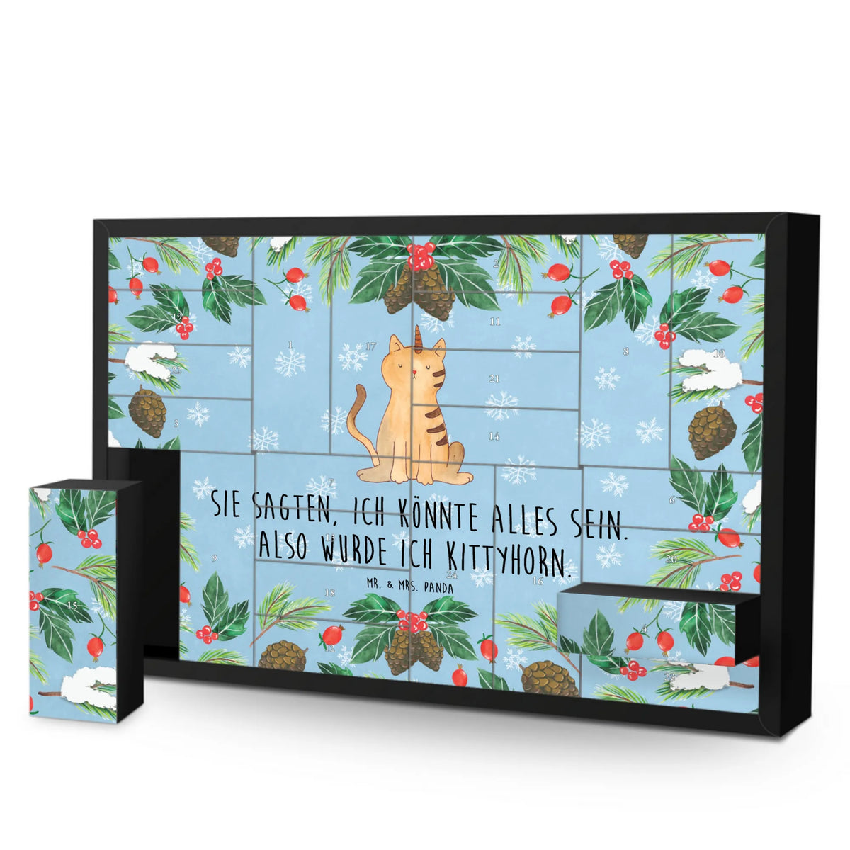 Befüllbarer Adventskalender Einhorn Katze