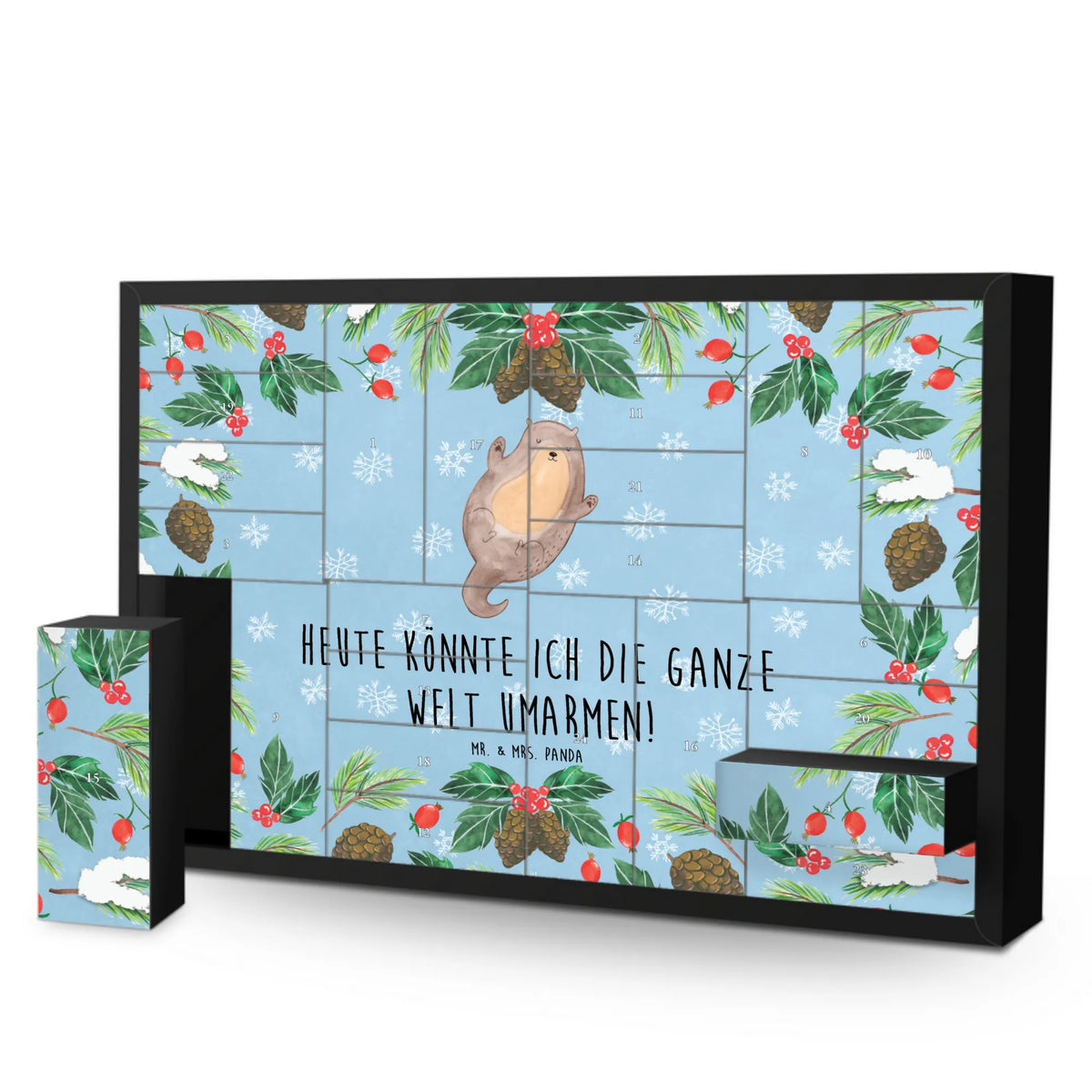 Fillable advent calendar otter Embrace animal lover, mammal, marten, otter gifts, sea otter, animal, European otter, water, baby otter, gift ideas for animal lovers, water animal, gifts for people in love, aquatic animal, water mammal, predator, Otter Sea Otter Lake Otter