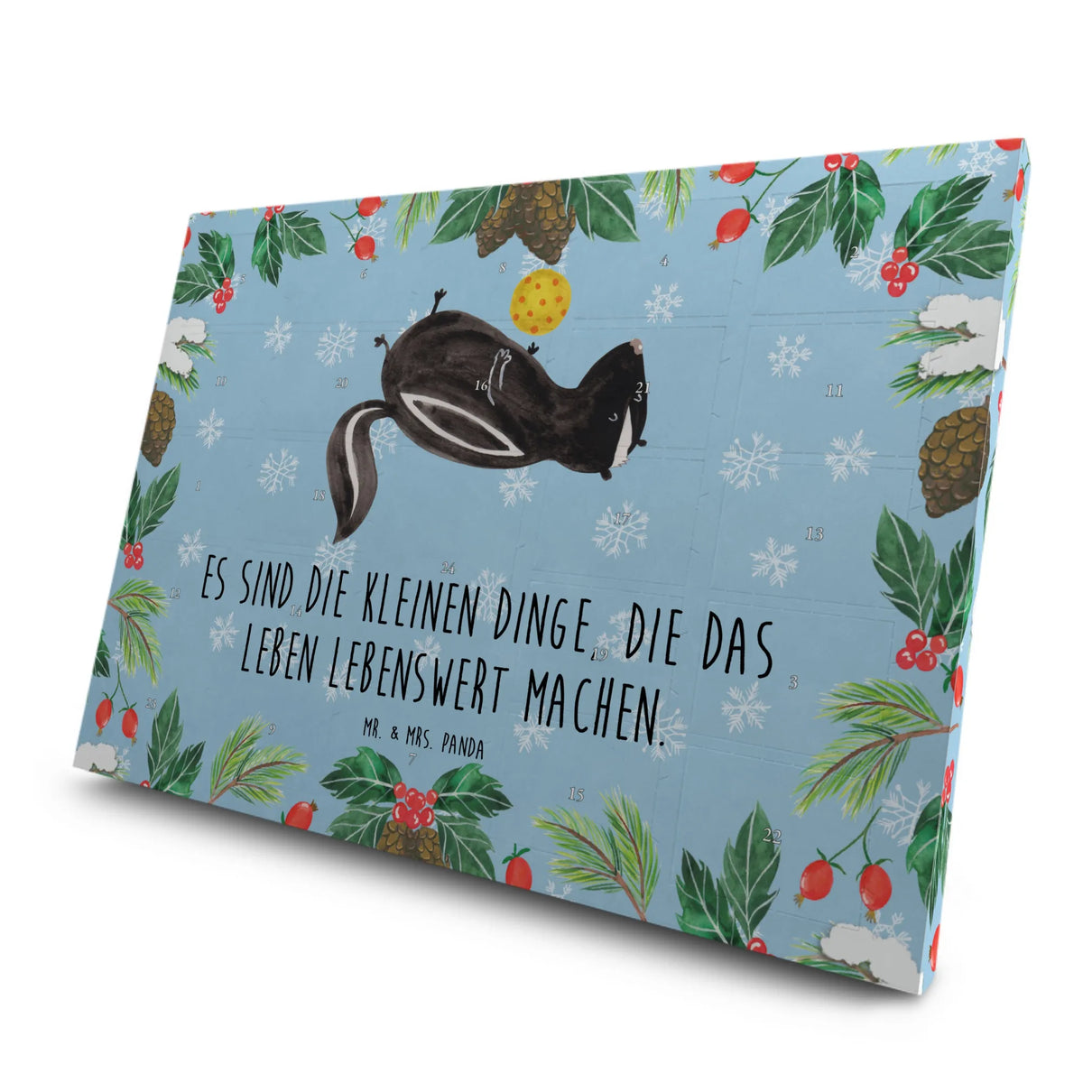 Tee Adventskalender Stinktier Ball