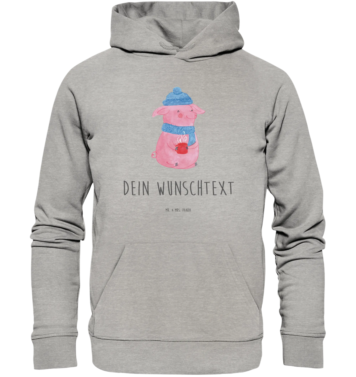 Spersonalizowana bluza z kapturem Świnka grzane wino Zima, Boże Narodzenie, dekoracje świąteczne, Mikołaj, Adwent, Wigilia, zimowy motyw