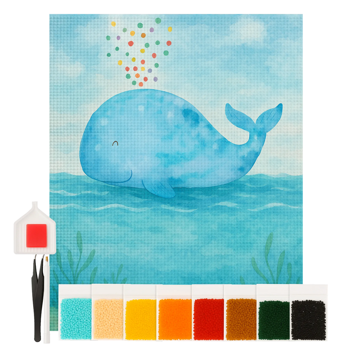 Diamond Painting whale confetti Design