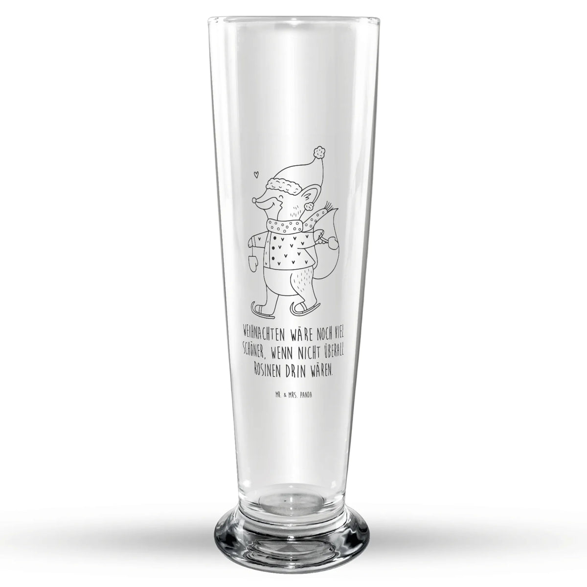 Bierglas Fuchs  Schlittschuhe Bier Glas, Trinkglas, Bierbecher, Glasbecher, Bierglas, Glasbierglas, Weihnachten, Winter, Weihnachtsdeko, Nikolaus, Advent, Heiligabend, Wintermotiv, Weihnachtstage, Weihnachtsmann, Weihnachtszeit, Tannenbaum, Weihnachtsbaum
