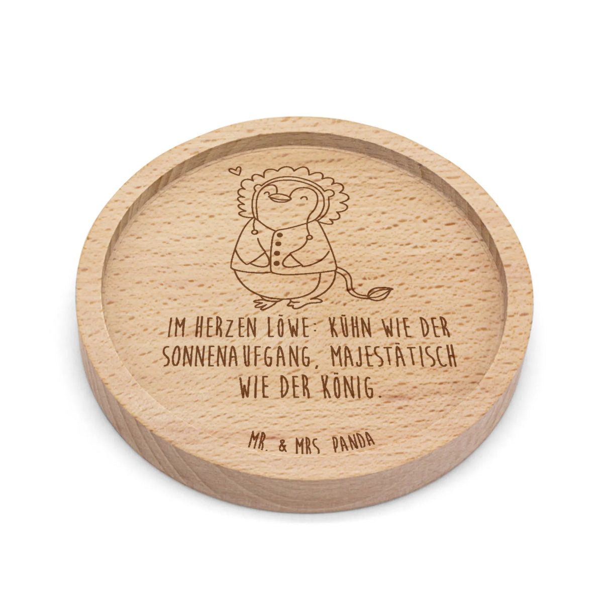 Wooden Coaster Lion Astrology constellations, birthdays, astrology, zodiac, date of birth, month of birth