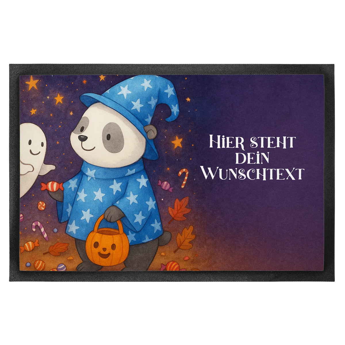 Spersonalizowana wycieraczka Panda Czarodziej Design dekoracja, dekoracje, prezenty, dawanie