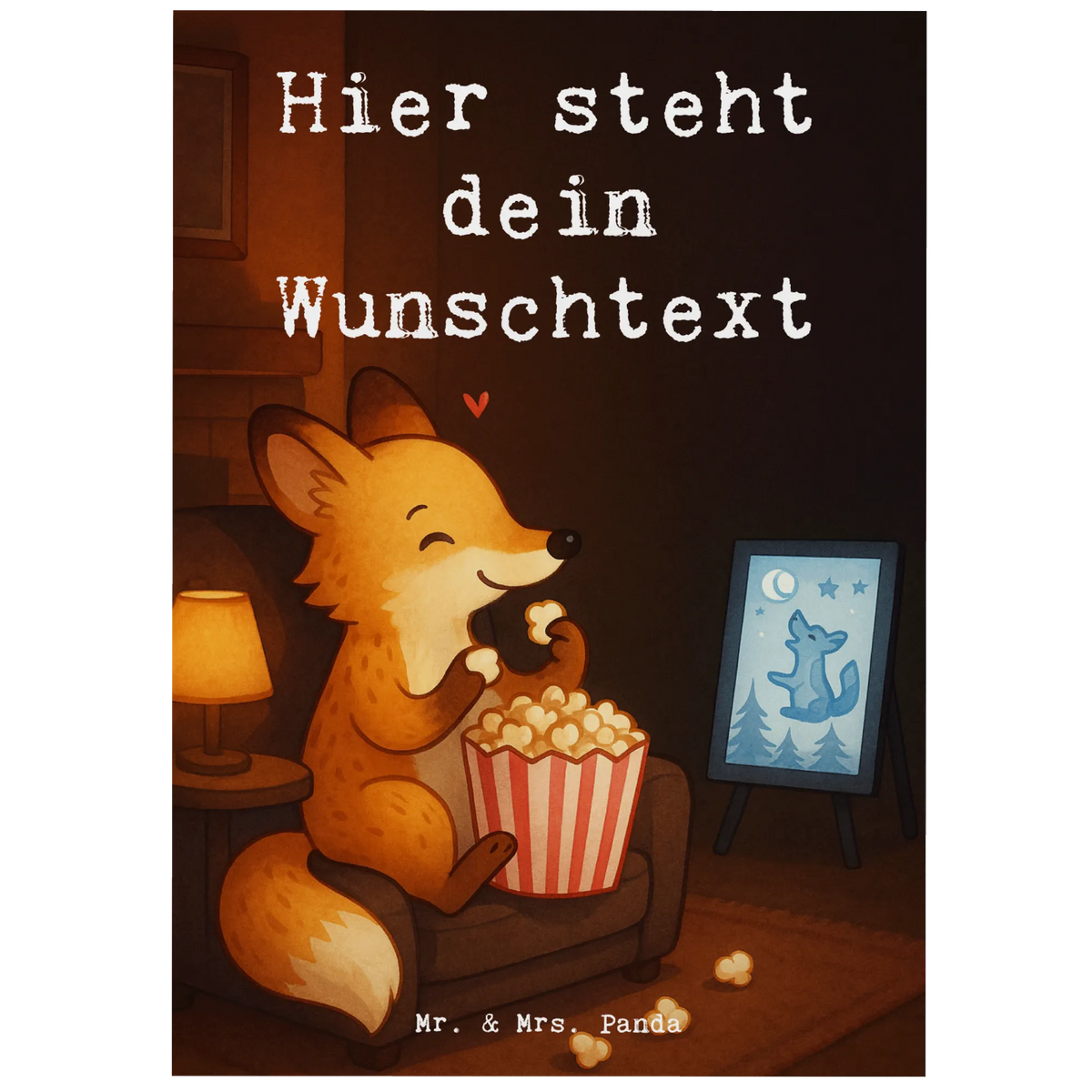 Personalisierte Postkarte Fuchs Filme gucken Design Ansichtskarte mit Namen, individuelle grußkarte, Postkarten mit Namen, Personalisierte Karte, Postkarte personalisiert, Personalisierte Mr. & Mrs. Panda Postkarte, Karte mit Wunschtext, Personalisierte Grußkarte, Postkarte mit Wunschtext, Personalisierte Grußkarten, Grußkarte mit eigenem Text, Karte mit Namen, Postkarte mit Namen, personalisierbare postkarte, Individualisierbare Postkarte, Personalisierte Postkarte mit Namen, Grußkarte mit Namen, grußkarte personalisiert, Personalisierte Postkarte mit Wunschtext, Grußkarte mit Wunschtext, Ansichtskarte mit Wunschtext, Personalisierbare Grußkarte, Postkarte mit eigenem Text, personalisierte postkarten, Postkarte Personalisierbar, Personalisierte Postkarte, individuelle postkarte, Geschenk, Schenken, Sport, Sportart, Hobby, Danke, Dankeschön, Auszeichnung, Gewinn, Sportler, Filme Gucken, Fernsehen, Kino, Filmabend, TV