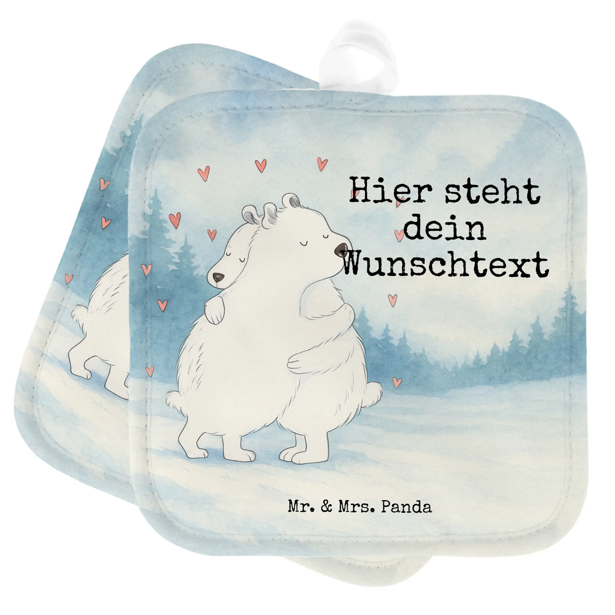 Personalisierte Topflappen Eisbär Umarmen Design Topflappen bedrucken, Topflappen selbst gestalten, Küchentextilien personalisiert, Küchenzubehör personalisiert, Topflappen Set Personalisiert, Topflappen Personalisiert, Personalisierte Topfhandschuhe, Topfhandschuhe personalisiert, Personalisierte Topflappen, Küchenaccessoires personalisiert, Topflappen mit Namen, Topfhandschuhe mit Namen, Lustige Sprüche, Tiere, Tiermotive, Gute Laune