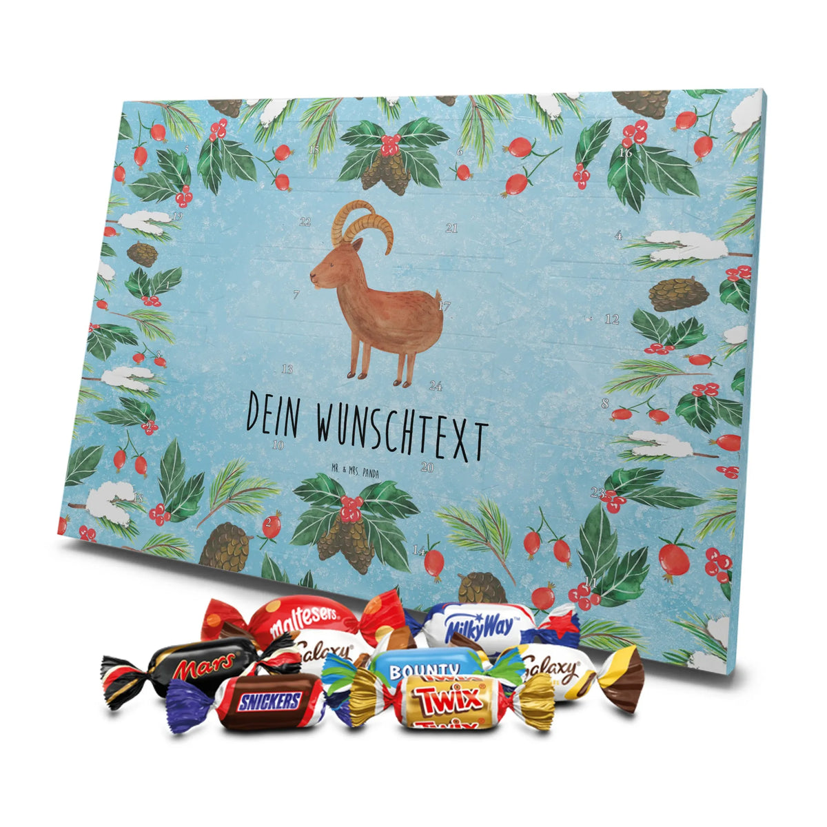 Personalisierter Schoko Adventskalender Sternzeichen Steinbock