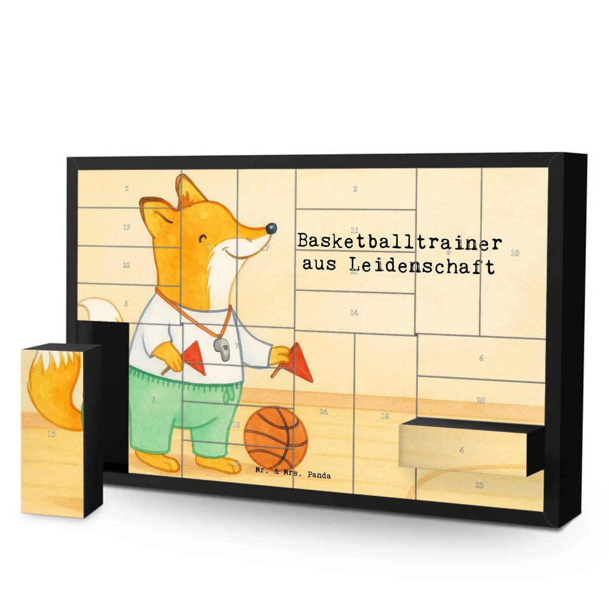 Befüllbarer Adventskalender Basketballtrainer Leidenschaft Design