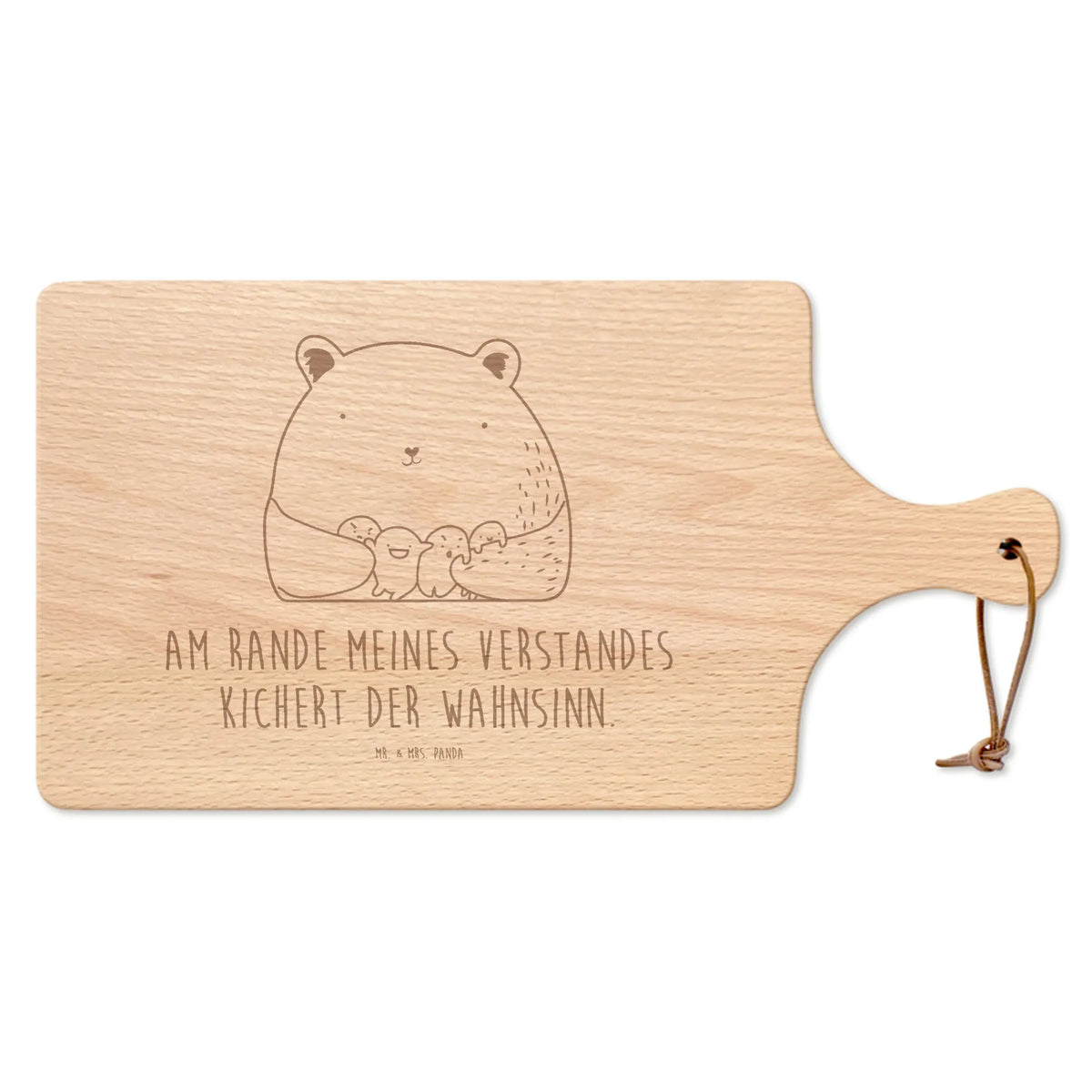 Cutting board with handle bear Feeling teddy bear, cuddly toy, Madness