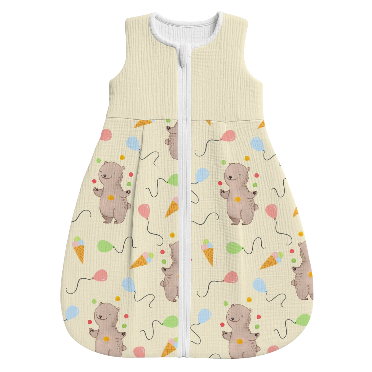 Schlafsack Baby Bär Jonglieren Muster Schlafsack Baby, Babyschlafsack, Geschenk, Sport, Sportart, Hobby, Schenken, Danke, Dankeschön, Auszeichnung, Gewinn, Sportler, Jonglieren, Zirkus, Jongleur, Artistik