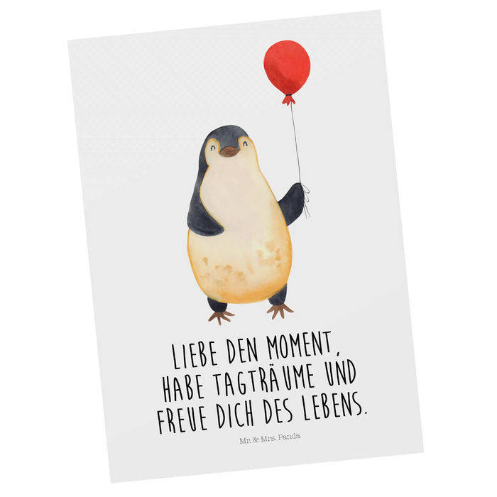 Postcard Penguin balloon