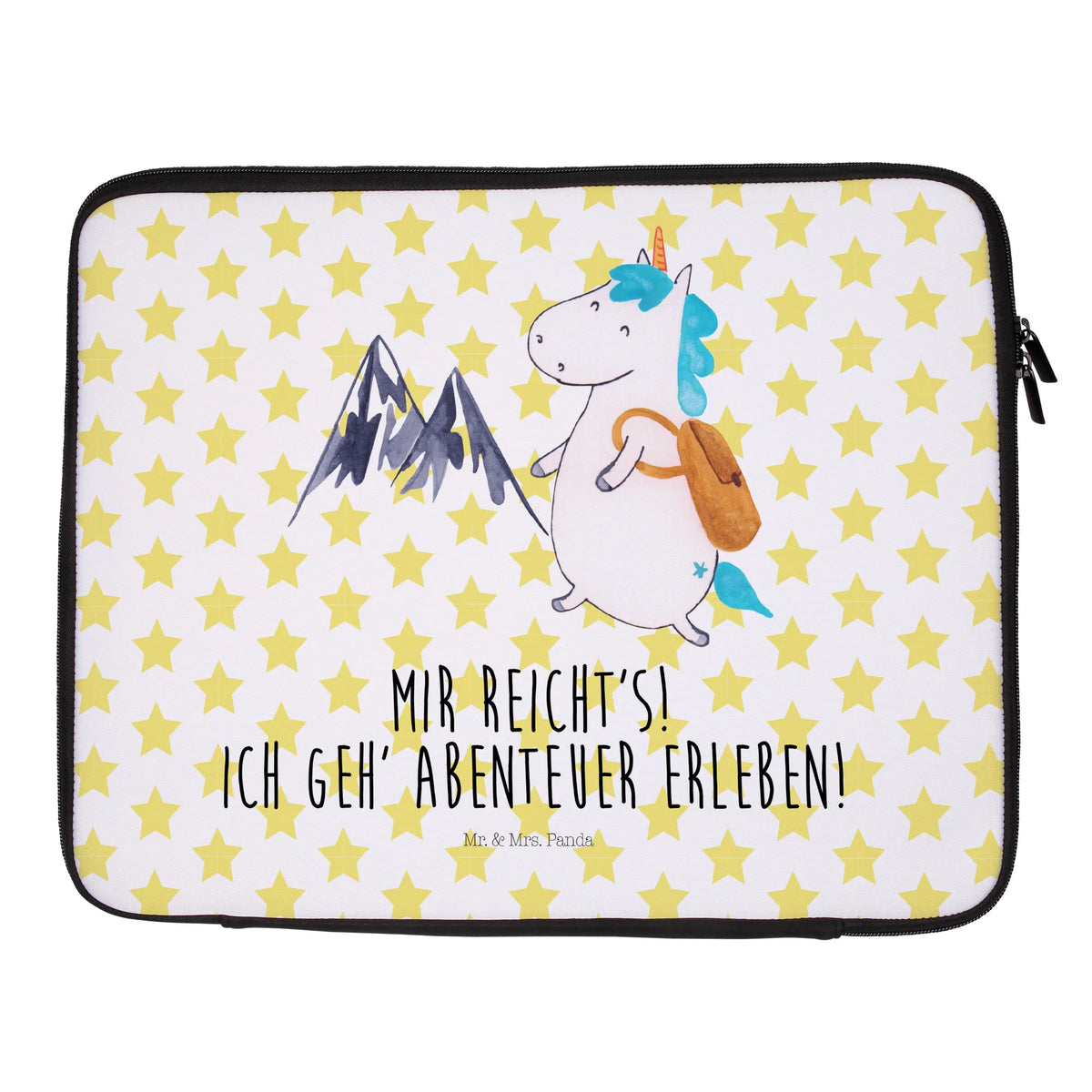 Notebook Tasche Einhorn Bergsteiger Notebook Tasche, Laptop, Computertasche, Tasche, Notebook-Tasche, Notebook-Reisehülle, Notebook Schutz, Einhorn, Einhörner, Einhorn Deko, Pegasus, Unicorn, Bergsteiger, Abenteuer, Berge, Abenteurer, Weltenbummler, Weltreise, Reisen, Urlaub, Entdecker
