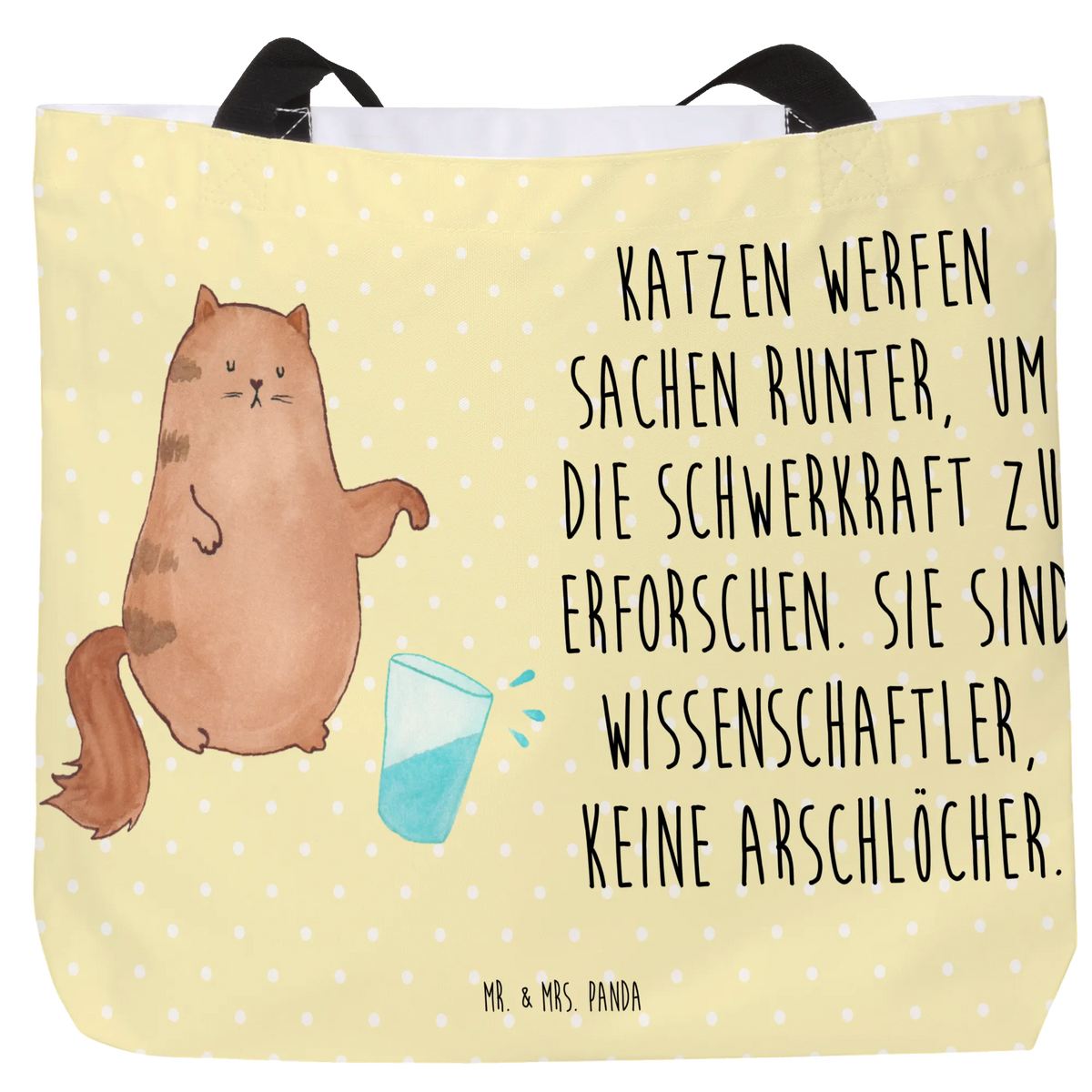 Shopper Katze Wasserglas