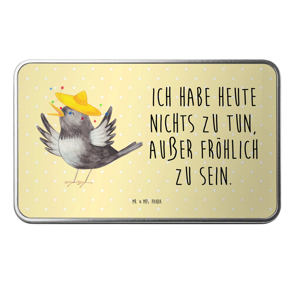 Metalowa puszka kruk Sombrero