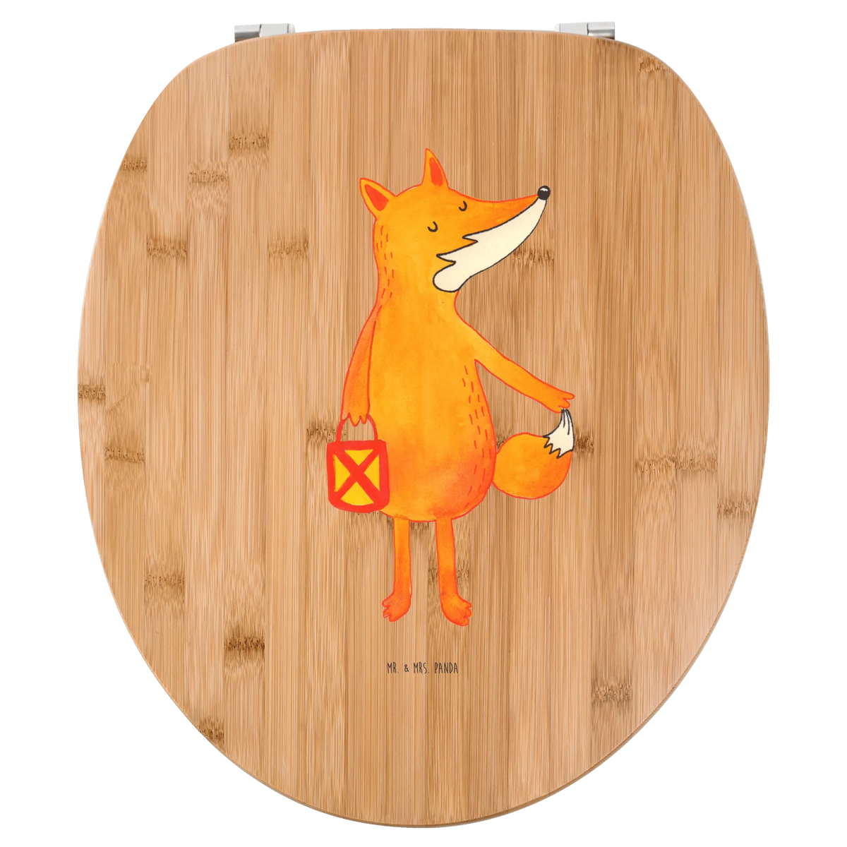 Motiv WC Sitz Fuchs Laterne