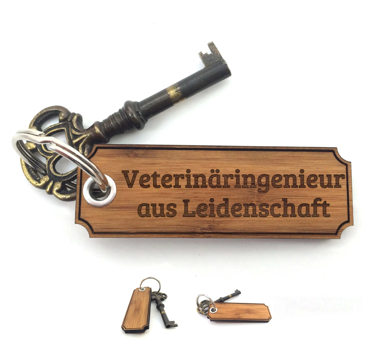 Key ring Veterinäringenieur lucky charm, bag pendant, key ring, talisman, pendant, engraving, gifts, presents